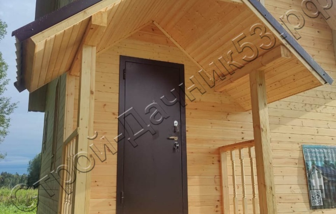 4 Каркасно-щитовой дом Д-59, 6x6м, 69.8 М², Московская область, Шаховской район, деревня Рябинки (10)